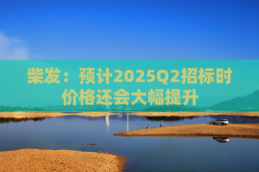 柴发：预计2025Q2招标时价格还会大幅提升  第1张