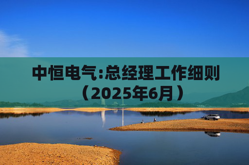 中恒电气:总经理工作细则（2025年6月）