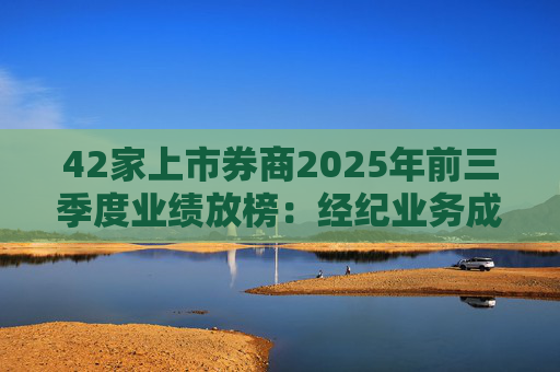 42家上市券商2025年前三季度业绩放榜：经纪业务成增长引擎 11家营收超百亿元  第1张