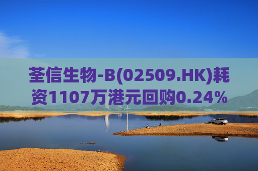 荃信生物-B(02509.HK)耗资1107万港元回购0.24%股份  第1张