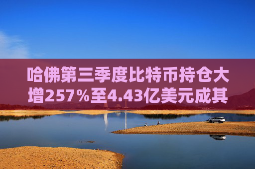 哈佛第三季度比特币持仓大增257%至4.43亿美元成其最大公开头寸