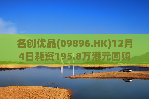 名创优品(09896.HK)12月4日耗资195.8万港元回购5.3万股