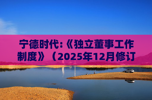 宁德时代:《独立董事工作制度》（2025年12月修订）  第1张