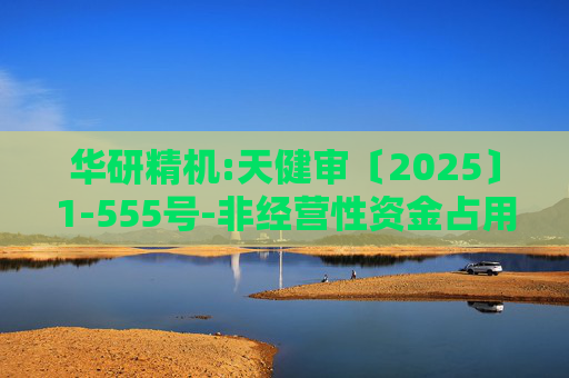 华研精机:天健审〔2025〕1-555号-非经营性资金占用及其他关联资金往来情况的专项审计说明