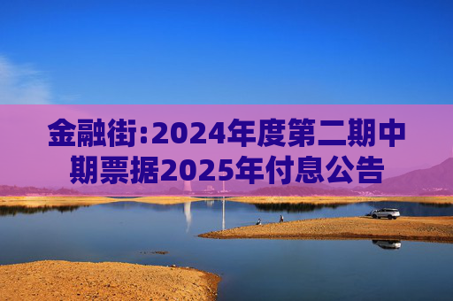 金融街:2024年度第二期中期票据2025年付息公告
