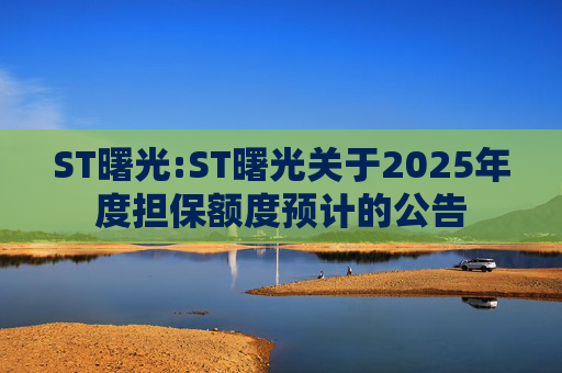 ST曙光:ST曙光关于2025年度担保额度预计的公告