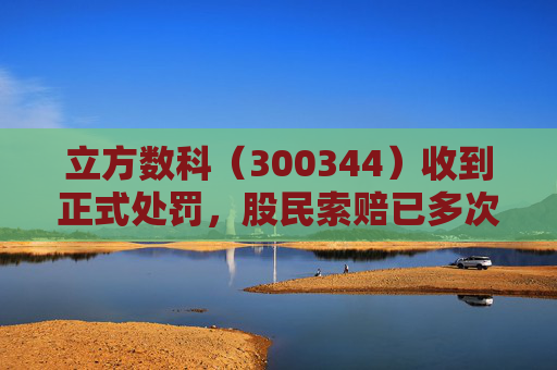 立方数科（300344）收到正式处罚，股民索赔已多次提交立案  第1张