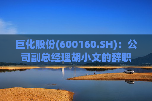 巨化股份(600160.SH)：公司副总经理胡小文的辞职