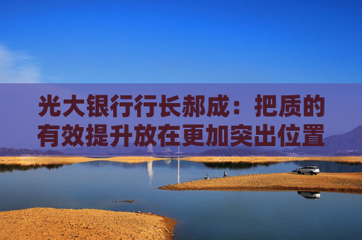 光大银行行长郝成：把质的有效提升放在更加突出位置，不唯规模、不比速度、不争排名