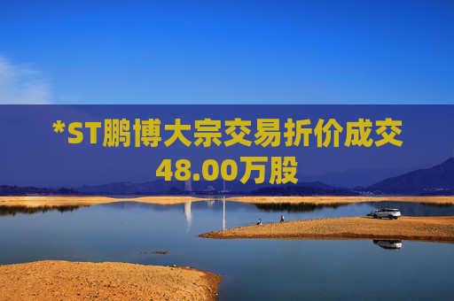 *ST鹏博大宗交易折价成交48.00万股