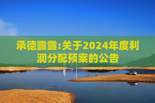 承德露露:关于2024年度利润分配预案的公告