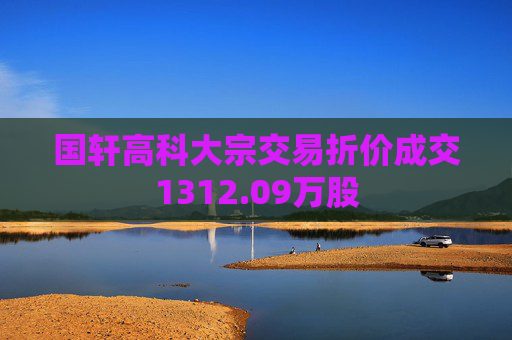 国轩高科大宗交易折价成交1312.09万股