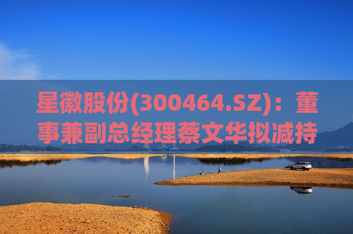 星徽股份(300464.SZ)：董事兼副总经理蔡文华拟减持20.25万股