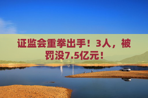 证监会重拳出手！3人，被罚没7.5亿元！