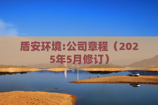 盾安环境:公司章程（2025年5月修订）  第1张