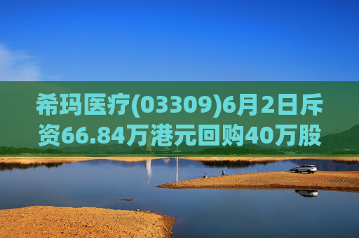 希玛医疗(03309)6月2日斥资66.84万港元回购40万股