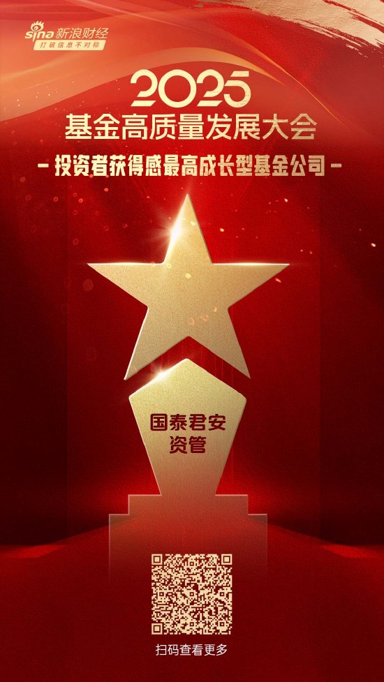 2025公募基金荣誉榜：国泰君安资管获得2025投资者获得感最高成长型基金公司荣誉  第1张