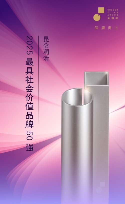 昆仑润滑荣获金旗奖2025年度最具社会价值品牌50强  第1张