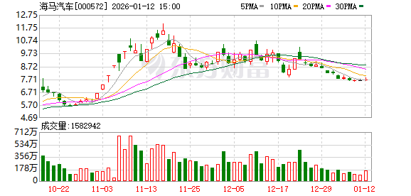 海马汽车：截至2026年1月9日股东人数为213161户  第1张